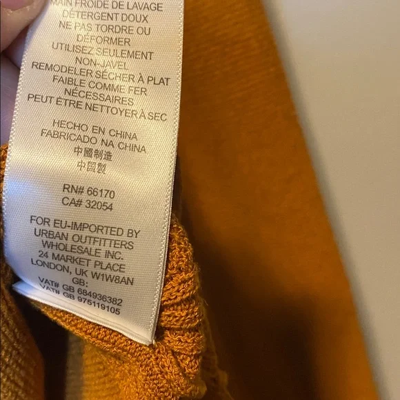 Free People Criss Cross Tunic Sweater Women’s Medium Ginger Root Linen Blend Top - Picture 10 of 15